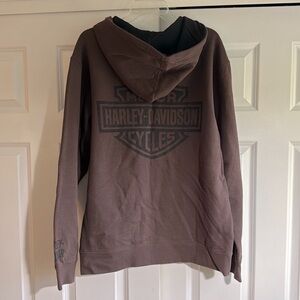 HARLEY DAVIDSON zip front hoodie. M. EUC.